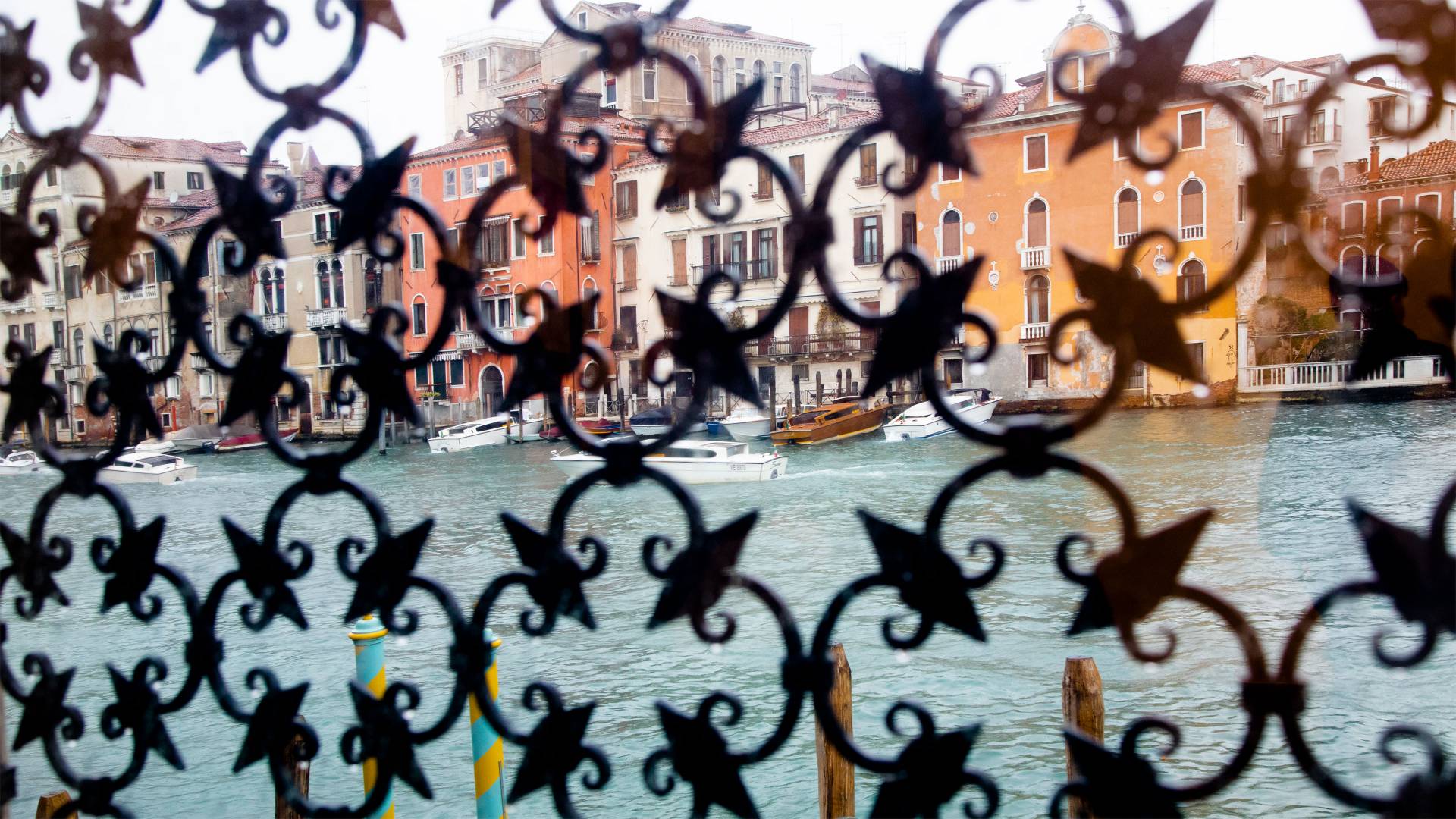 View of canal from Peggy Guggenheim Collection in Venice