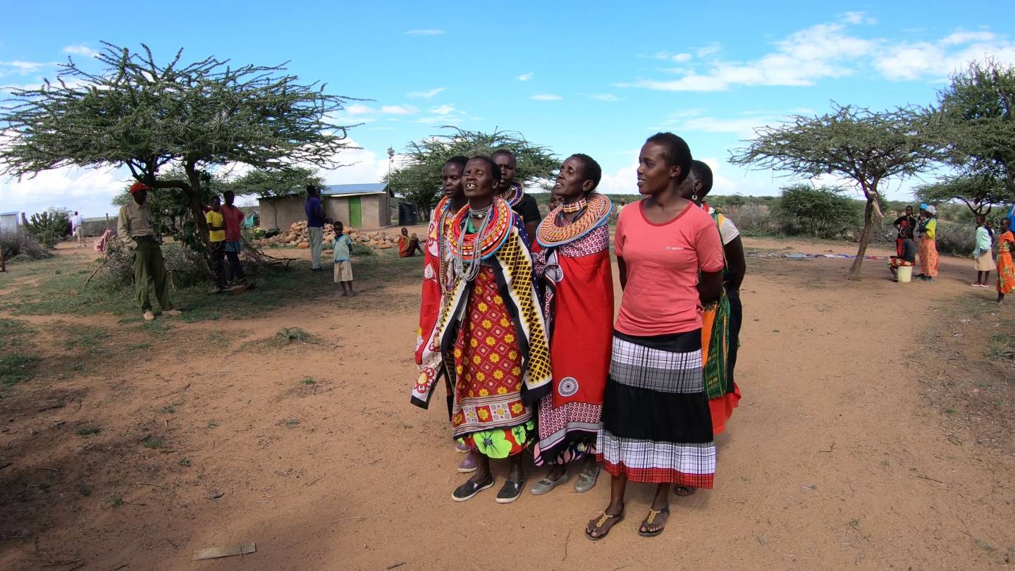 Villagers dancing at Mpala