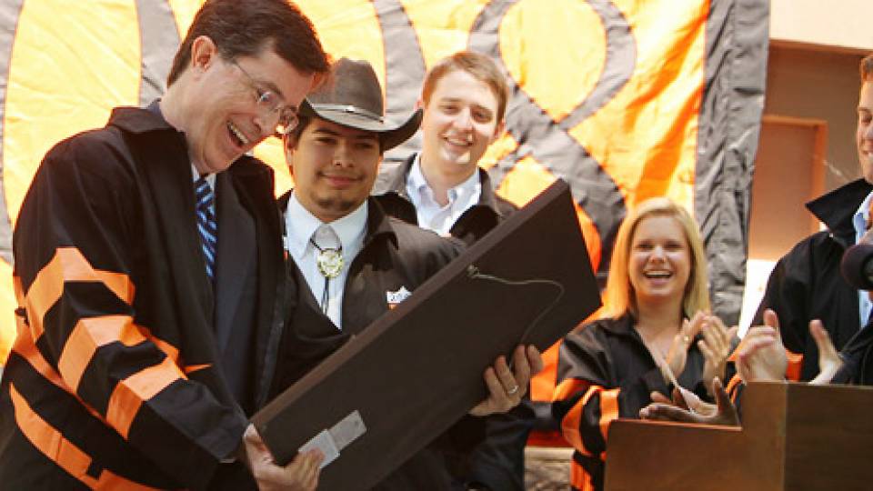 Stephen Colbert becomes an honorary class member