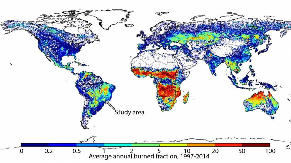 Global Fire Emissions map