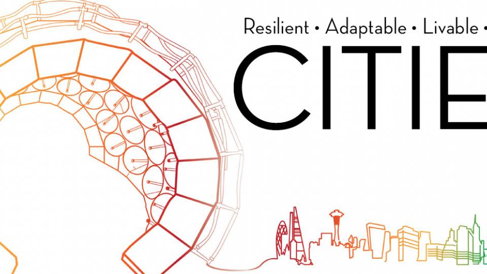 “Resilient • Adaptable • Livable • Smart: CITIES” Discovery Smart Cities illustration