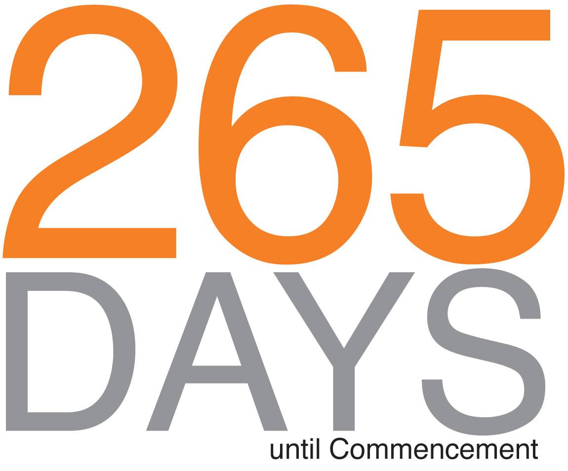  “265 days until Commencement”