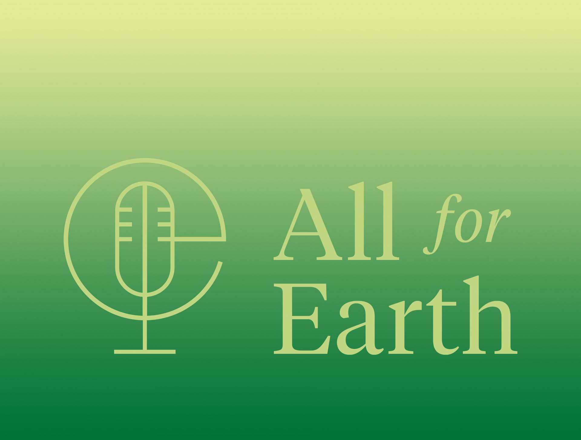 All for Earth podcast logo