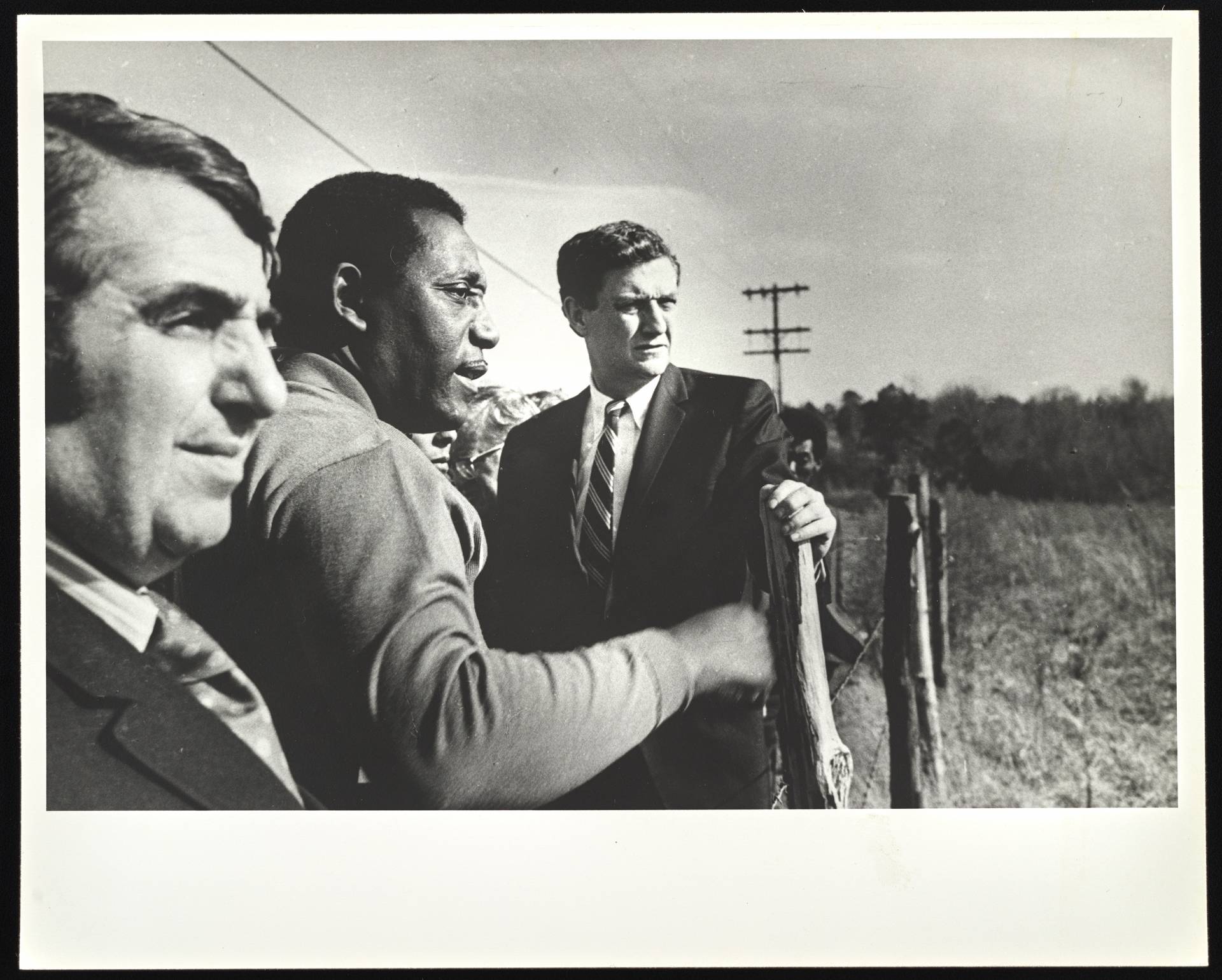 John Doer stands with 2 of his fellow Freedom Riders