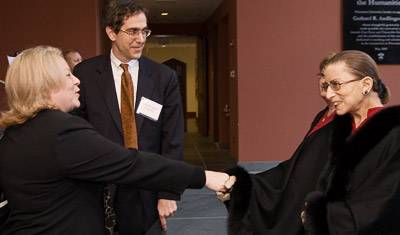 Kim Sheppele with Justice Ginsburg