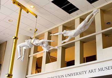 "Circus Acrobats," a 1981 plaster sculpture by George Segal