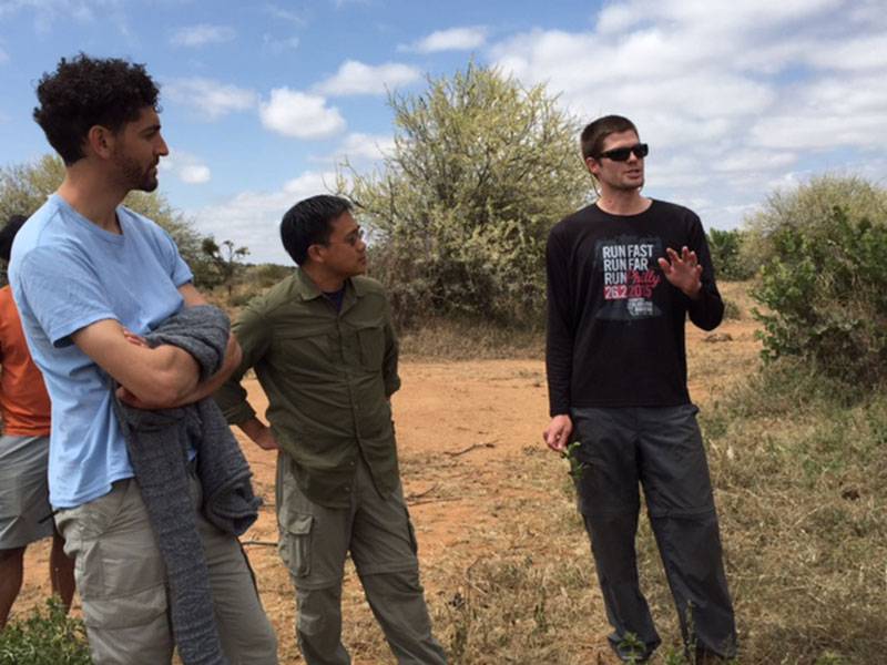 Provost Lee visits Mpala Research Center with Tyler Coverdale, Julien Ayroles
