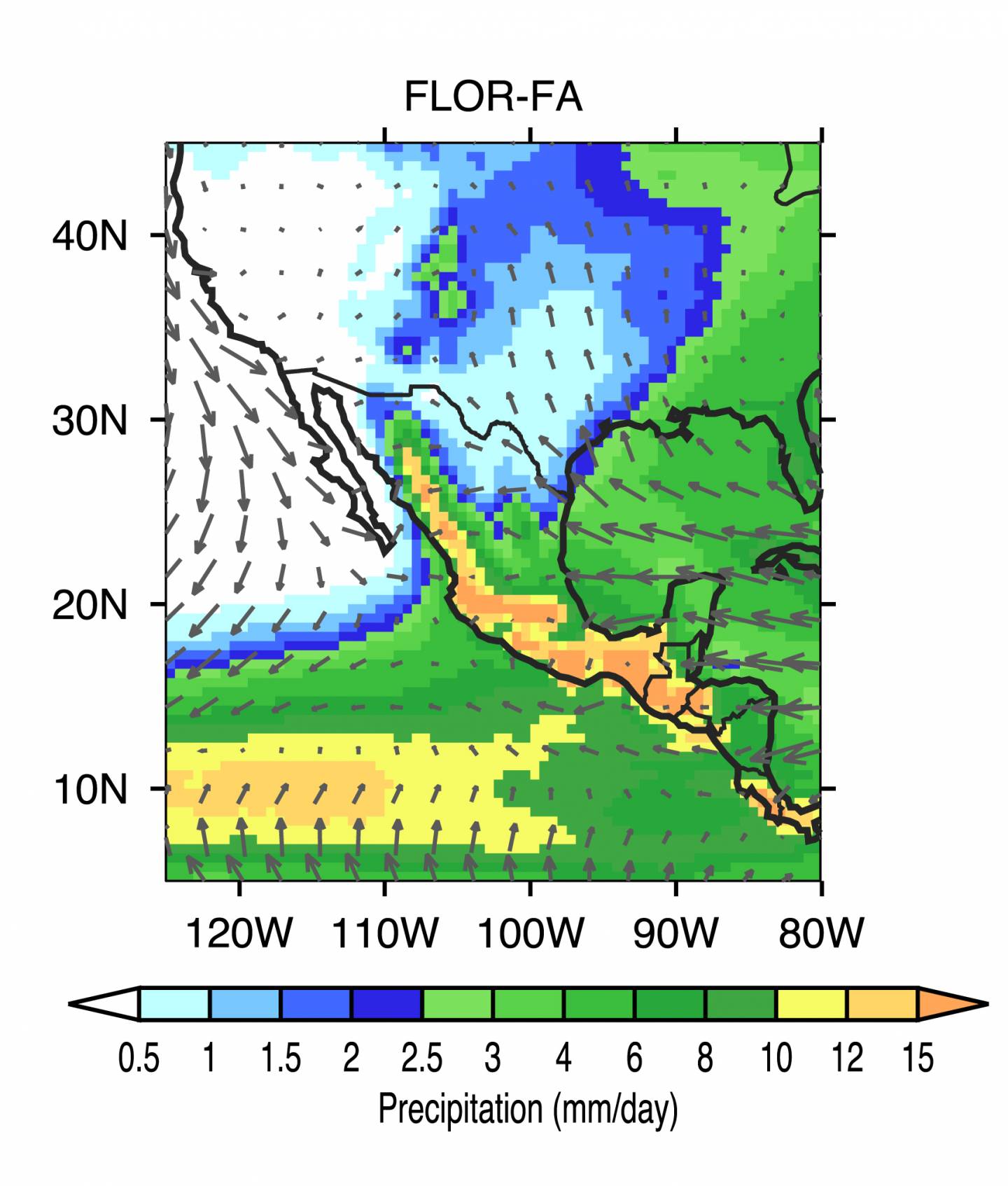 North American Monsoon climate model