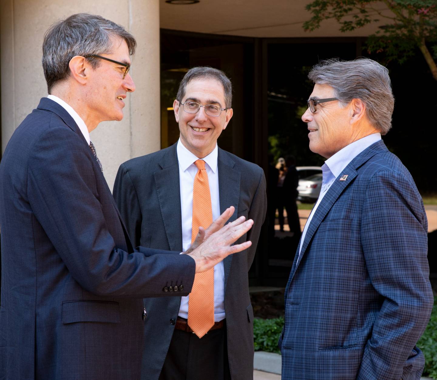 Steven Cowley, President Eisgruber, Rick Perry