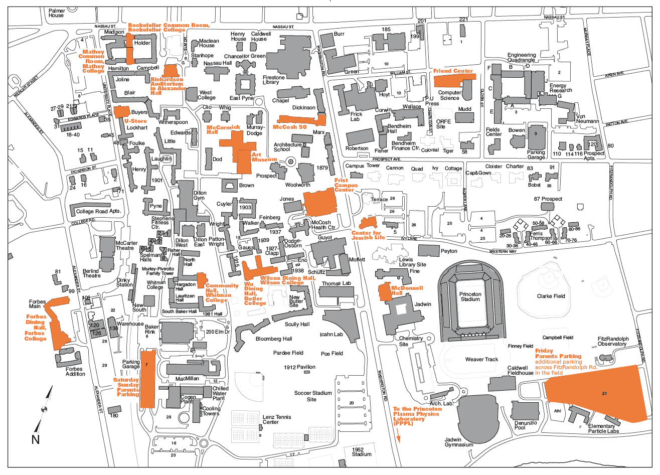 Princeton Campus Map