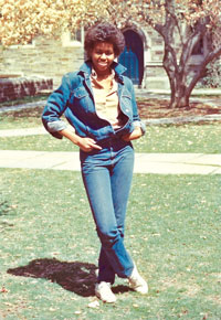 photo of Obama in the Pyne Hall courtyard