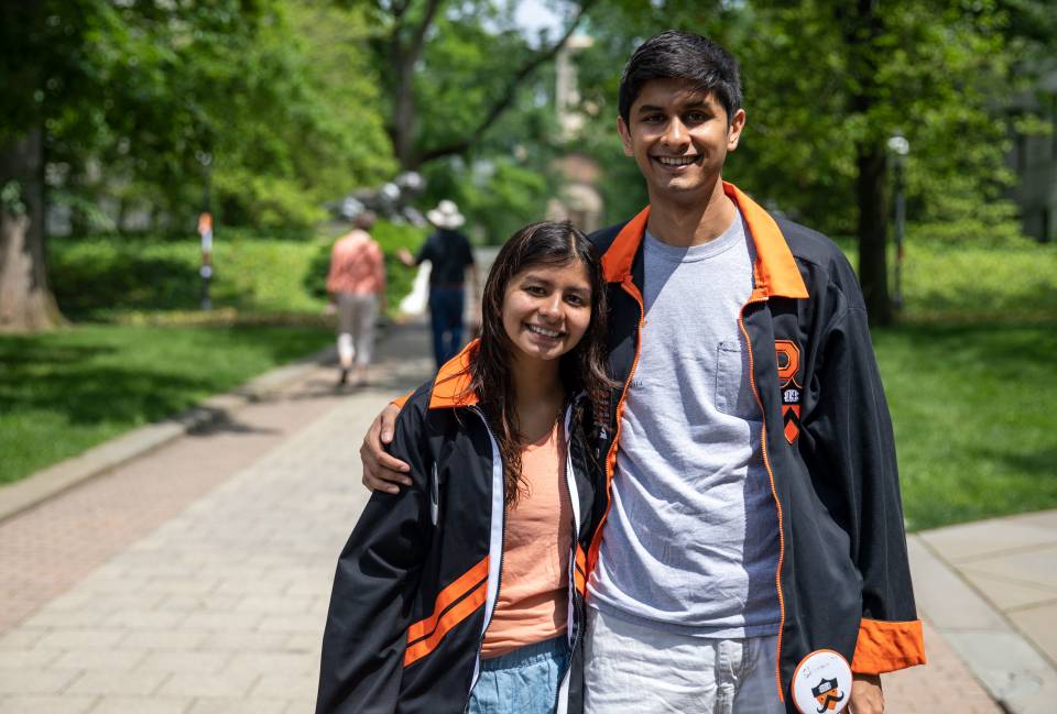 Shohini Rakhit '18 arm in arm with brother Shayan Rakhit from Class of 2014