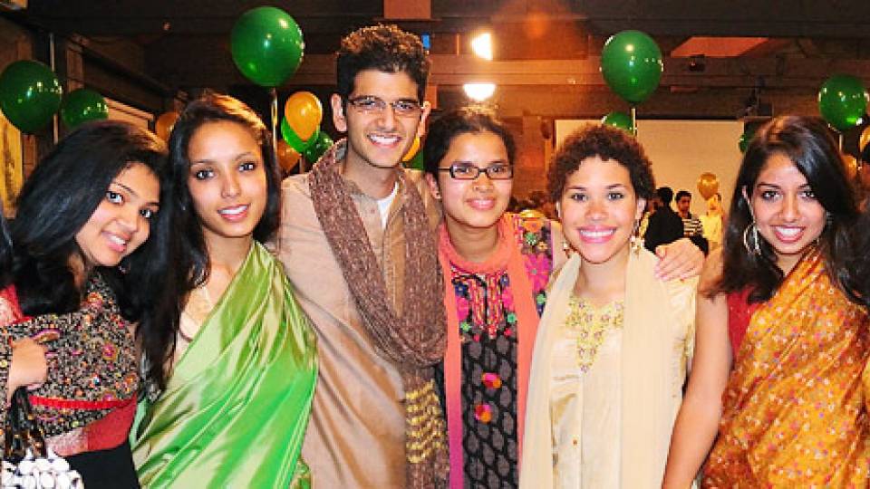 Students celebrating Diwali