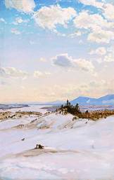 The Hudson Valley in Winter Near Olana