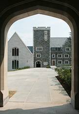 Arch facing Community Hall