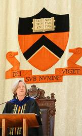 Shirley Tilghman addresses the class of 2008