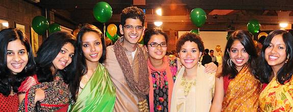 Students celebrating Diwali