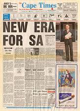 Cape Times headline: New Era for SA