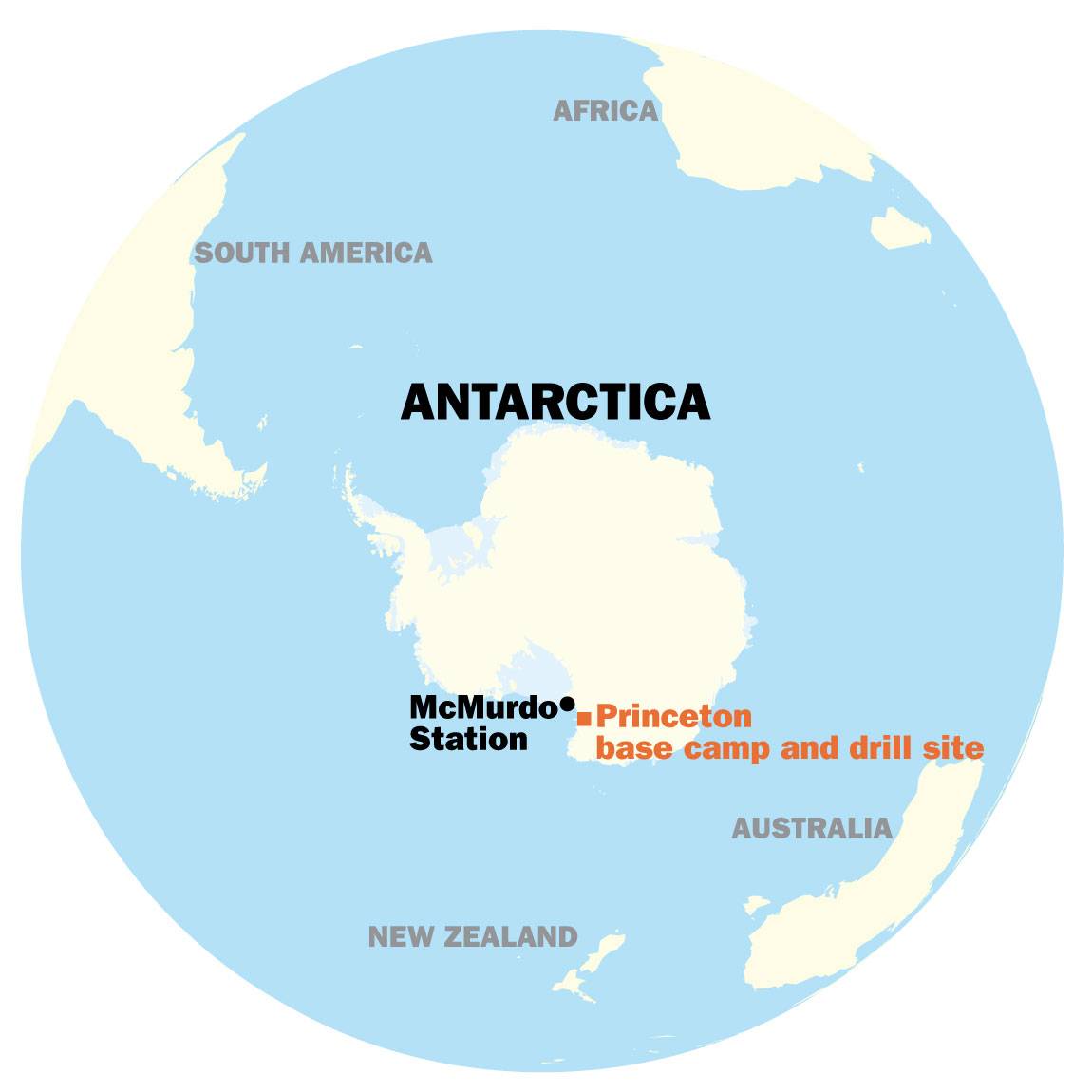 Oldest Ice map of Antarctica
