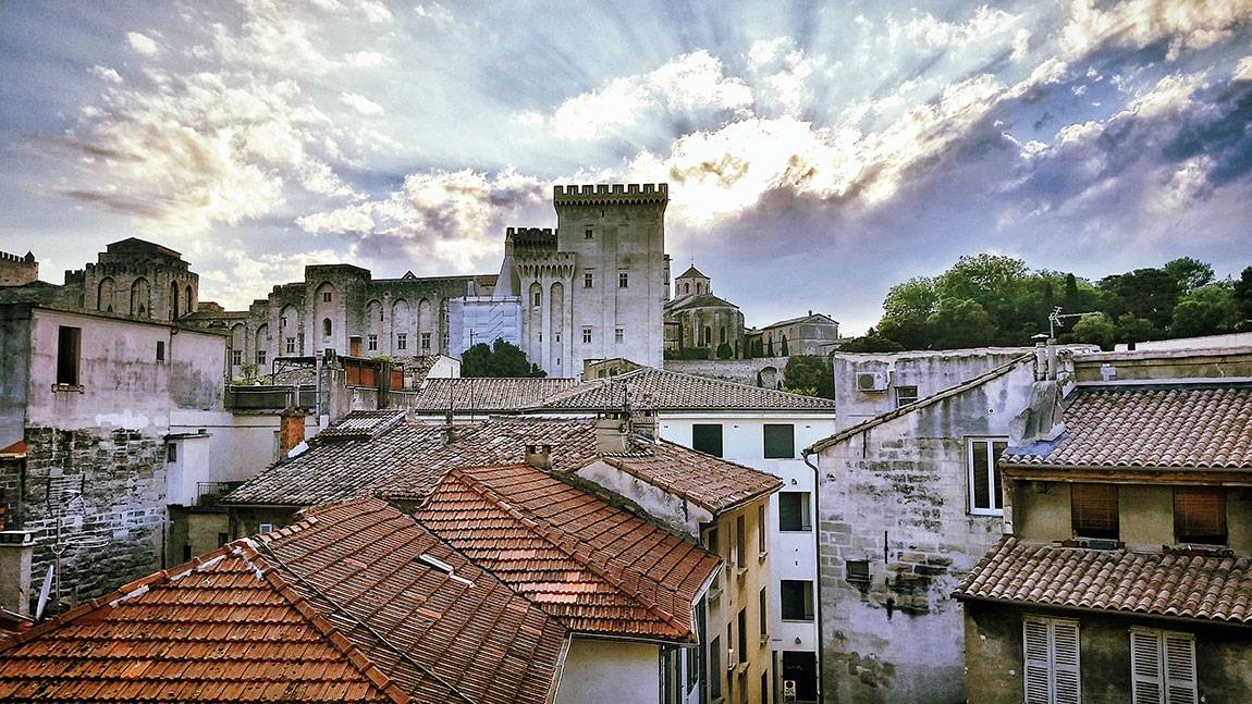 A Tale of Two Countries: France - rooftops at Avignon