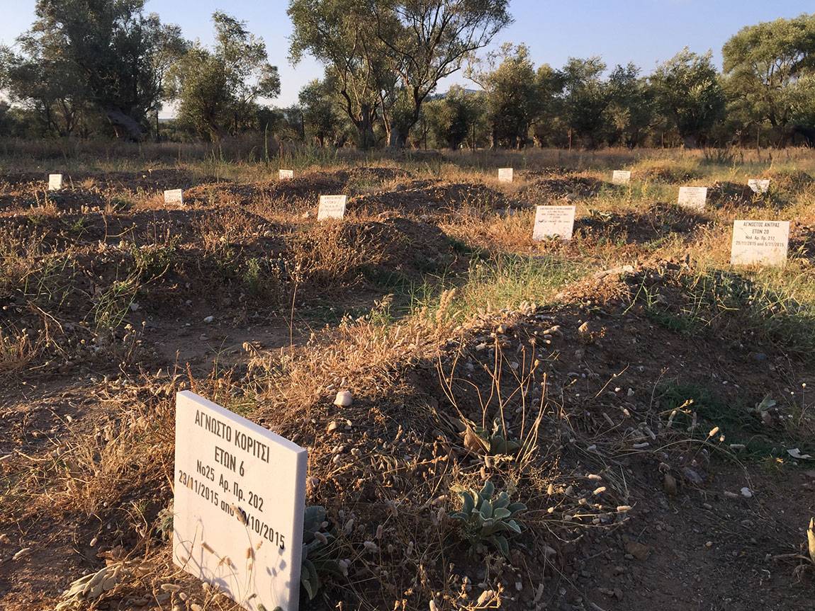 A Tale of Two Countries: Greece - makeshift cemetery