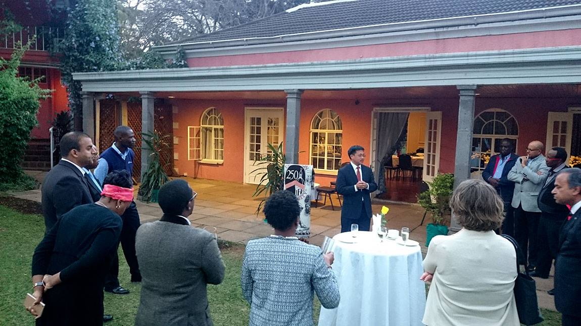 Provost Lee visits Mpala Research Center with alumni in Nairobi