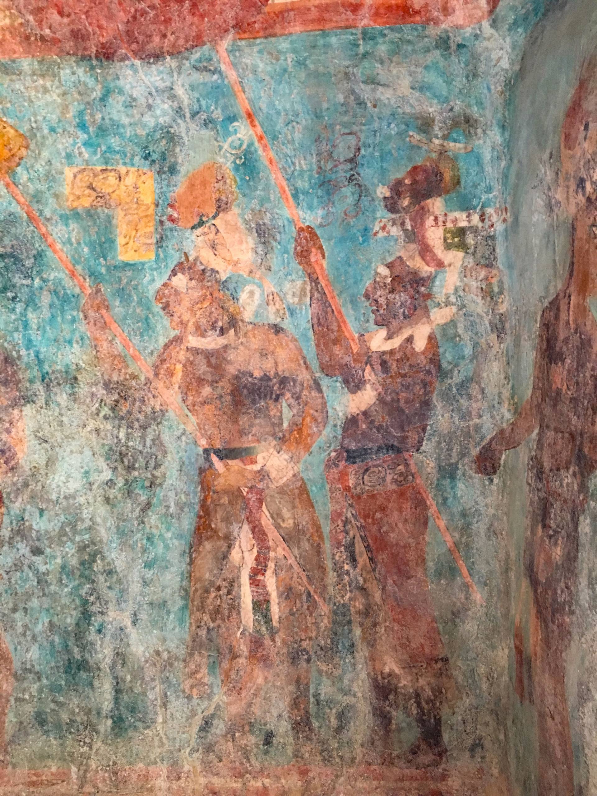 Detail of mural at Bonampak
