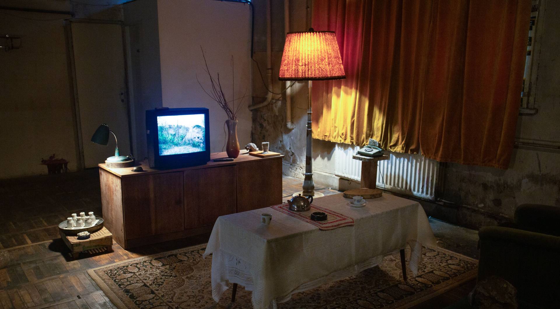 A living room as part of Neighbors exhibit