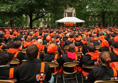 Seniors seated for Class Day
