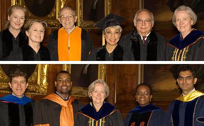 	Honorary degrees and teaching excellence awards