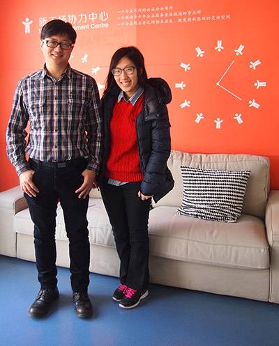 Senior Thesis Hanna Kim with director of Chinese Youth Development Center