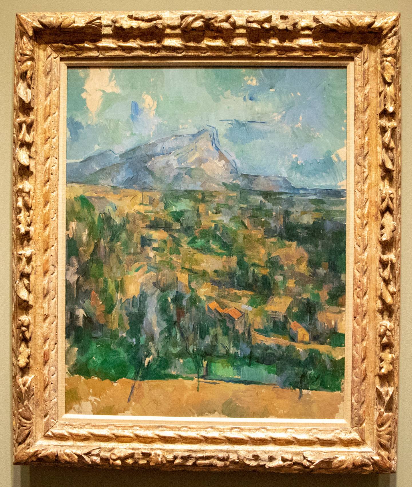 Cézanne’s oil on canvas, “Mount Saint Victoire”
