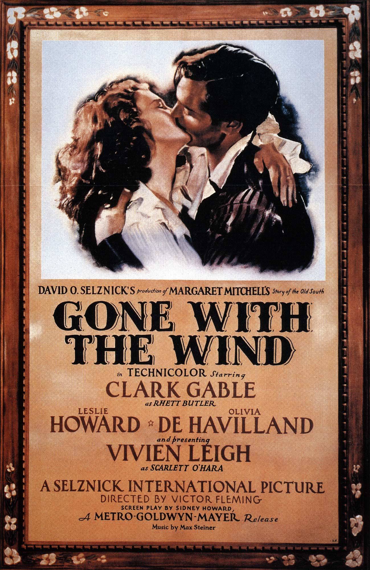 Movie poster of "Gone With the Wind"