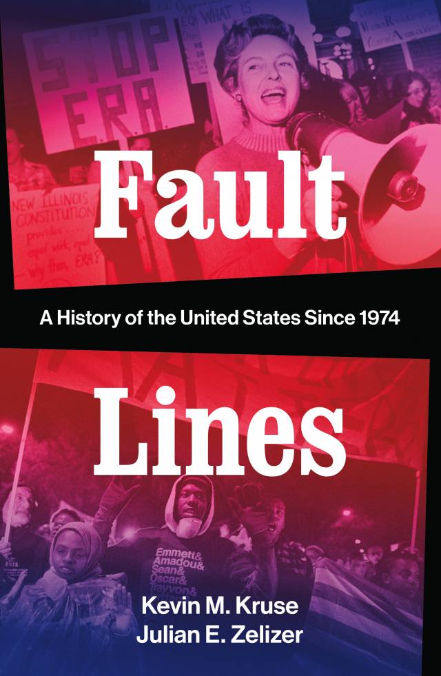 Cover for Fault Lines book depicting protesters