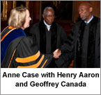 Anne Case with Henry Aaron and Geoffrey Canada