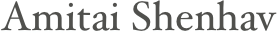 Amitai Shenhav