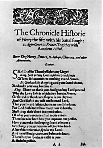 Quarto Henry 5 Page 1