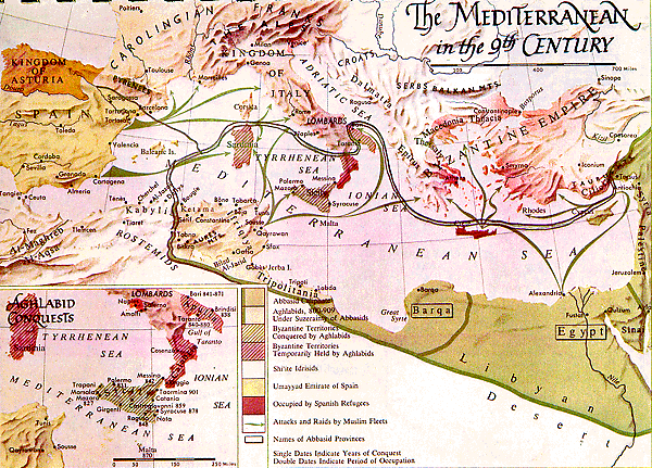 Islamic Empire Map 6th Century