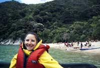 Mindy on the Aqua Taxi