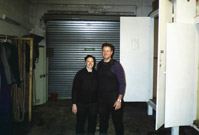 Mindy and Rich preparing to go black water caving