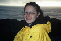 Mindy at the Pancake Rocks