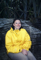 Mindy at the Pancake Rocks