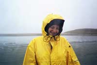Mindy on windy Ninety Mile Beach