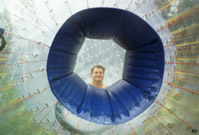 Rich finished zorbing