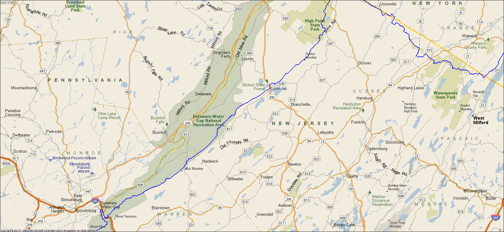 Delaware Water Gap Hiking Trips