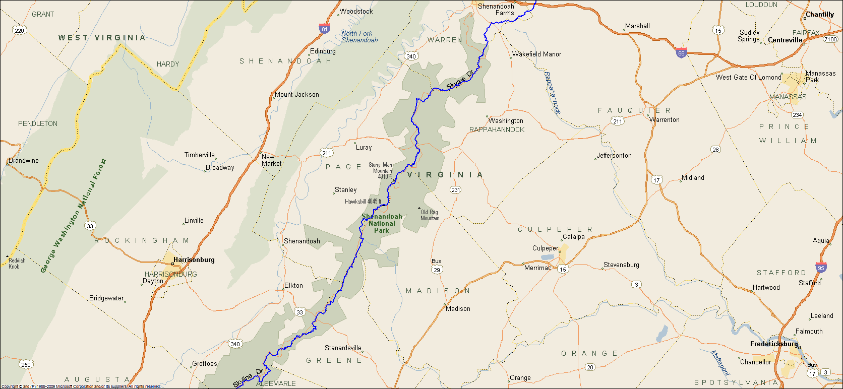 Shenandoah National Park Trails