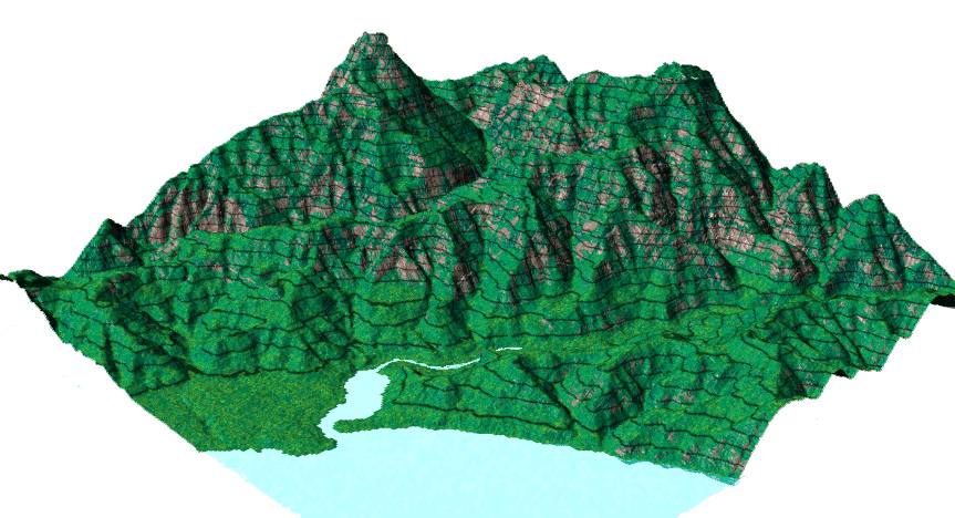 Make a 3D Terrian Model of a CONTOUR MAP HowTo INFO 