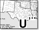 Image of a recognition artifact in a map of Texas