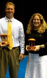 Whitley Benson (left) and Jordan Walker, recipients of the Mildred McCaskill Award.