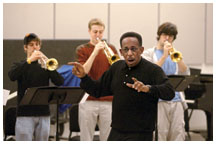 Branker rehearses